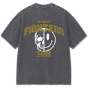 Death Smile Oversized T-shirt - Iron Grey