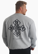 Sweatshirt mit Eisernem Kreuz – Grau
