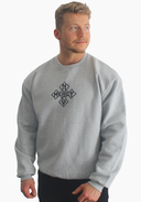 Sweatshirt mit Eisernem Kreuz – Grau