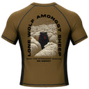 Lone Wolf - Ranked Rashguard Brown